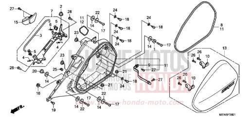 L. SADDLEBAG NT700VAB de 2011